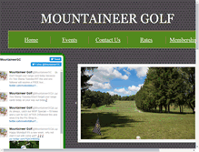 Tablet Screenshot of mountaineergolf.com